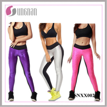 2015 высокое качество Женская Повседневная и сексуальный Спорт Леггинсы брюки шить (SNXX002)